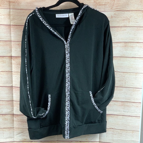 Elisabeth Jackets & Blazers - Elisabeth Long Sleeve Hooded Full Zip Jacket